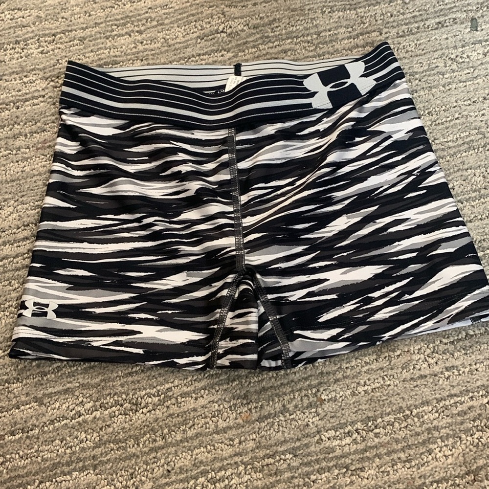 under armour spandex shorts!